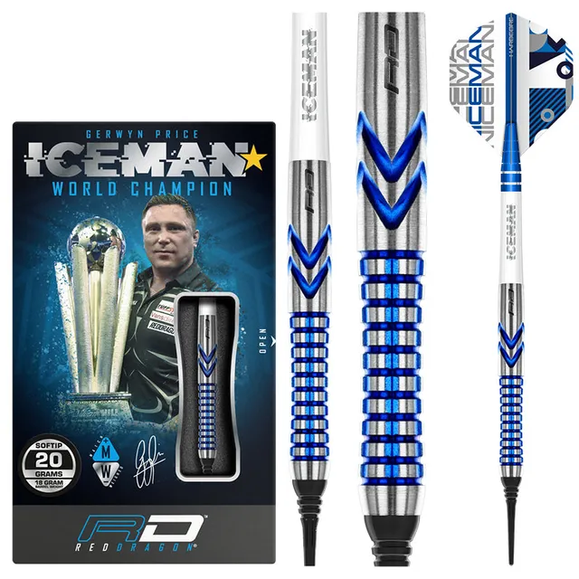 red-dragon-gerwyn-price-iceman-contour-fl-chettes-pointe-souple image 1