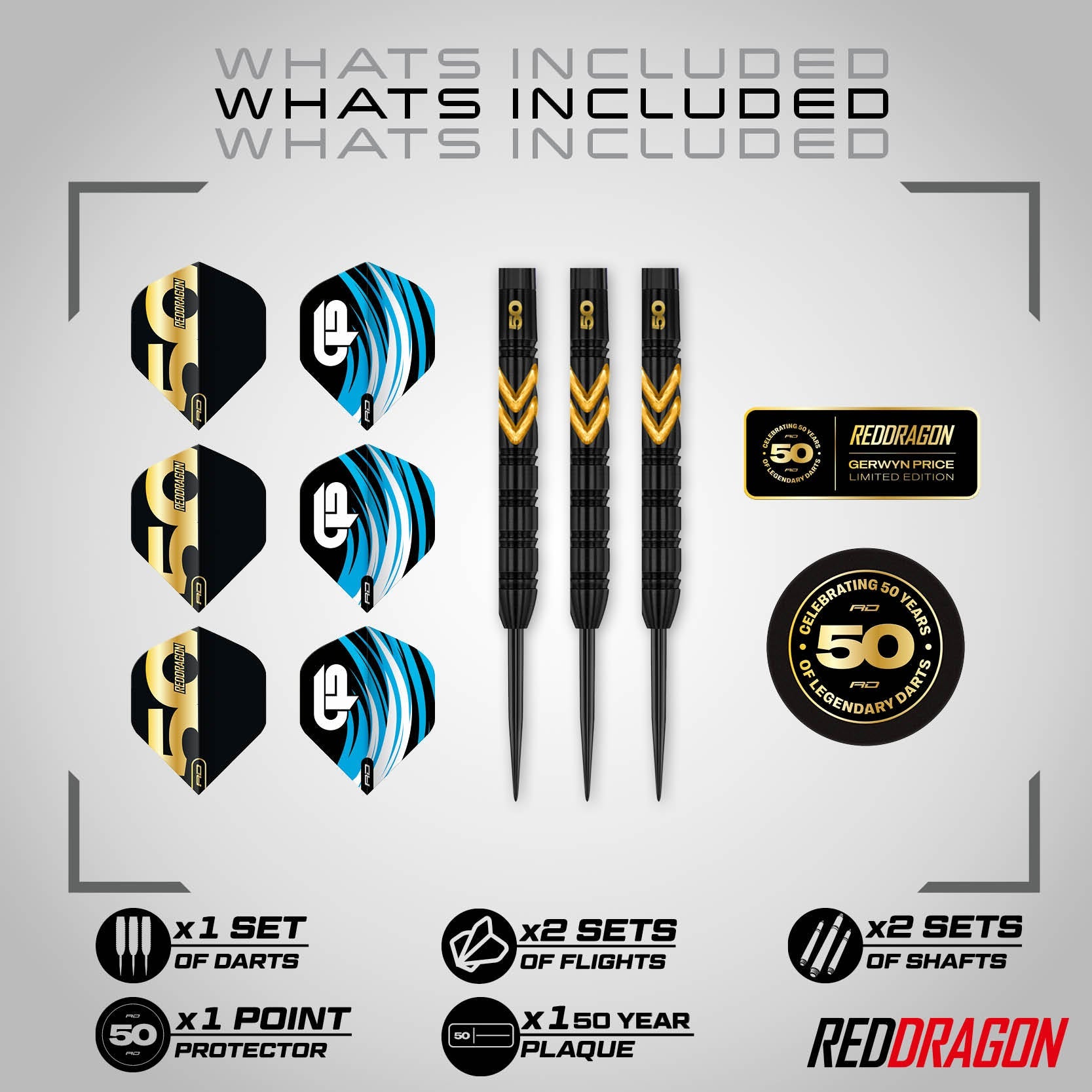 red-dragon-darts-gerwyn-price-50-year-player-edition-fl-chettes-90-tungst-ne image 4