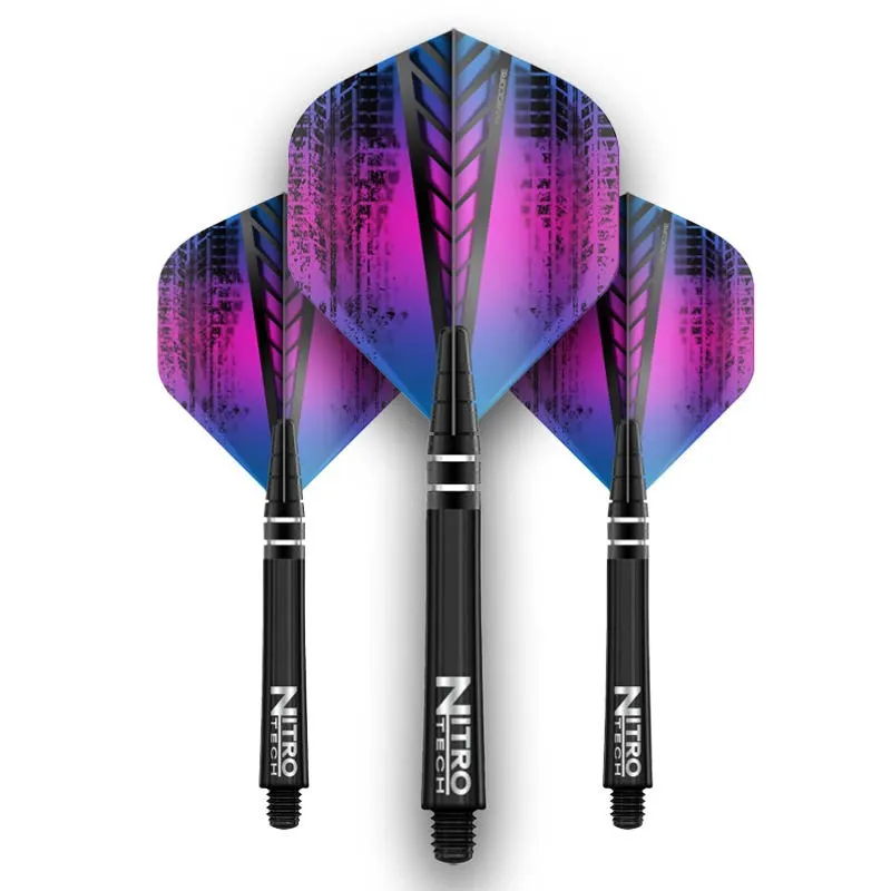 red-dragon-darts-flight-shaft-combo-nitrotech-rainbow-ailettes-tiges image 1