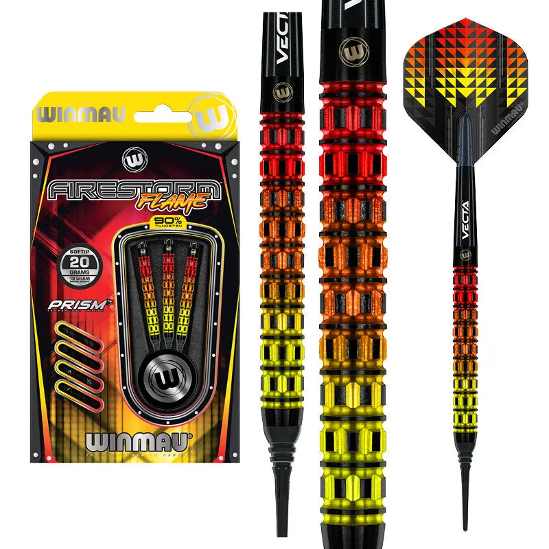 winmau-firestorm-flame-1-fl-chettes-pointe-souple-soft-tip image 1