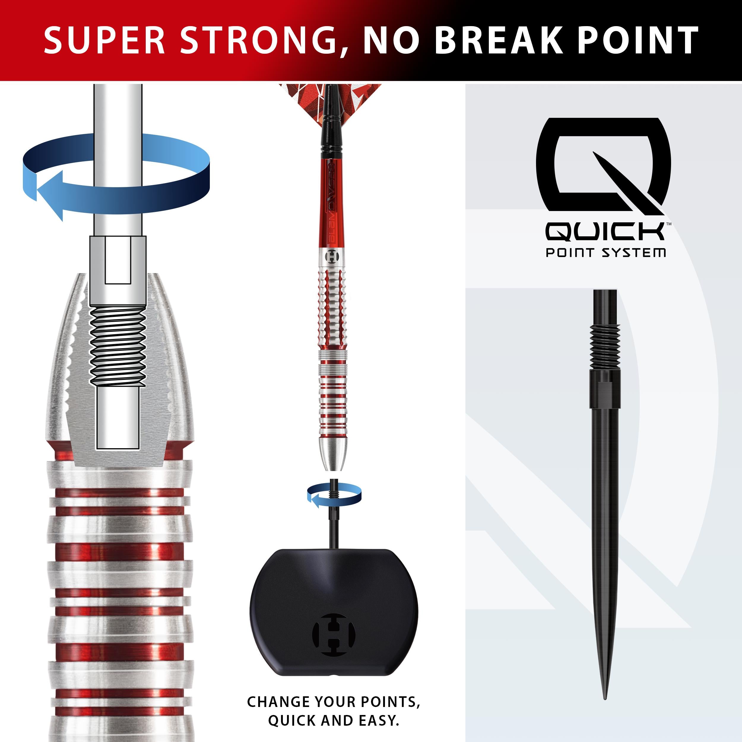 harrows-damon-heta-90-series-2-quick-point-fl-chettes-acier image 3