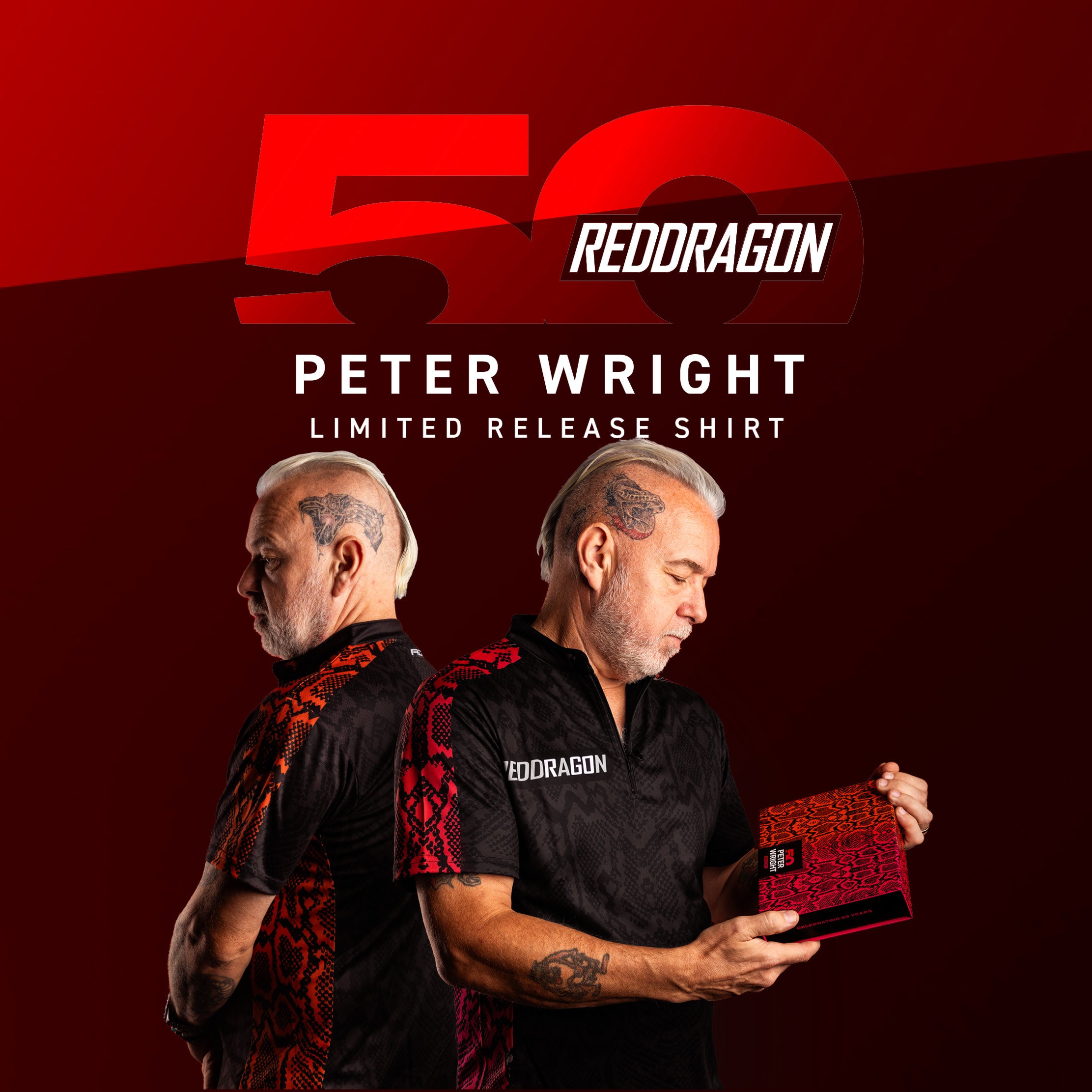 red-dragon-darts-peter-wright-tour-polo-limited-edition-polo-de-fl-chettes image 3