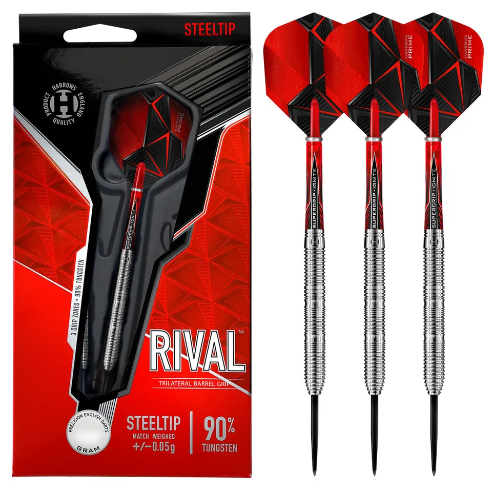 harrows-rival-90-tungst-ne-fl-chettes-pointe-acier image 1