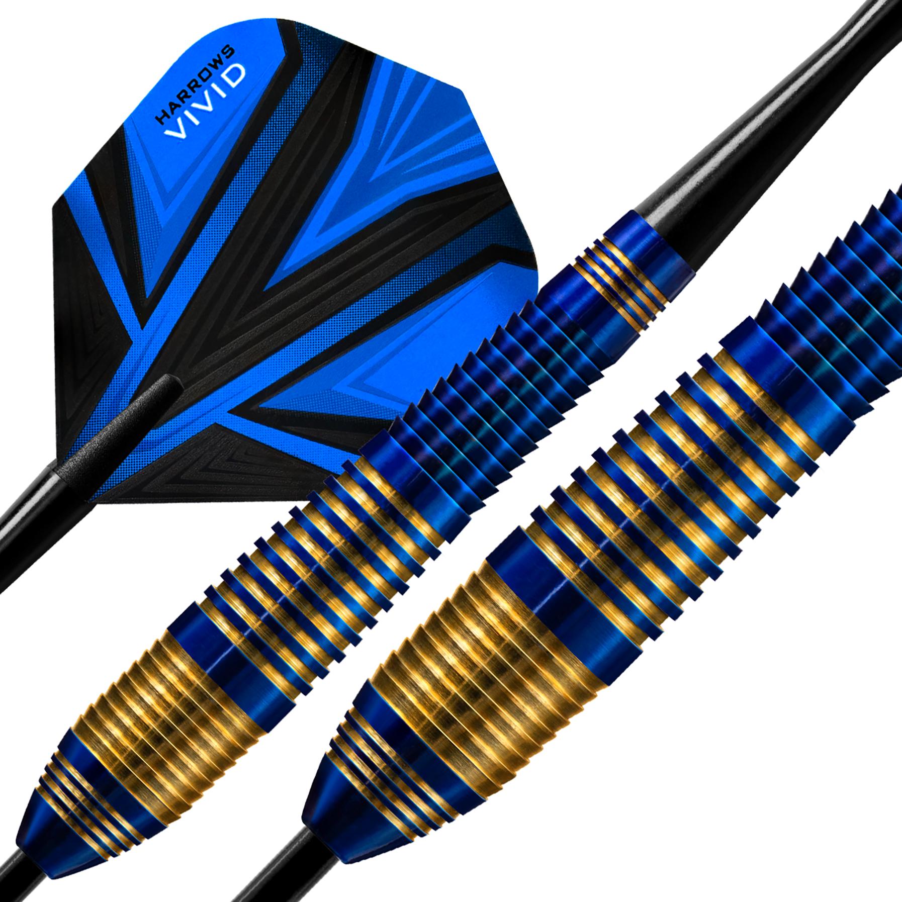 harrows-vivid-brass-blue-fl-chettes-pointe-acier image 3
