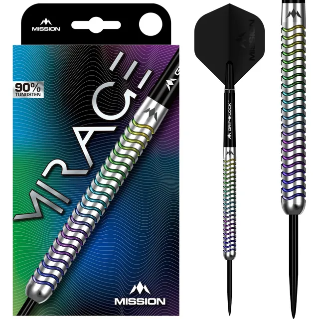 mission-darts-mirage-90-tungst-ne-fl-chettes-pointe-acier-23g image 1