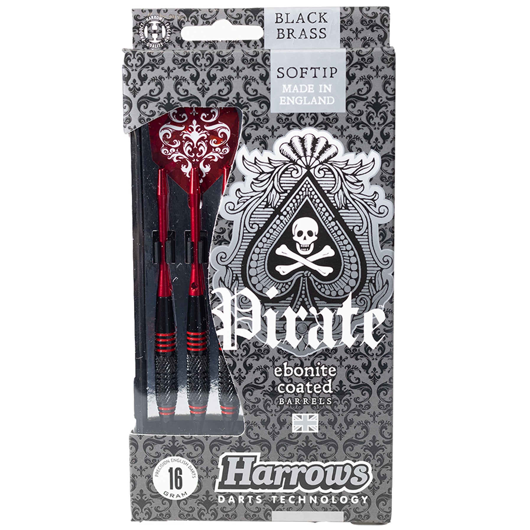 harrows-pirate-red-fl-chettes-pointe-souple image 4