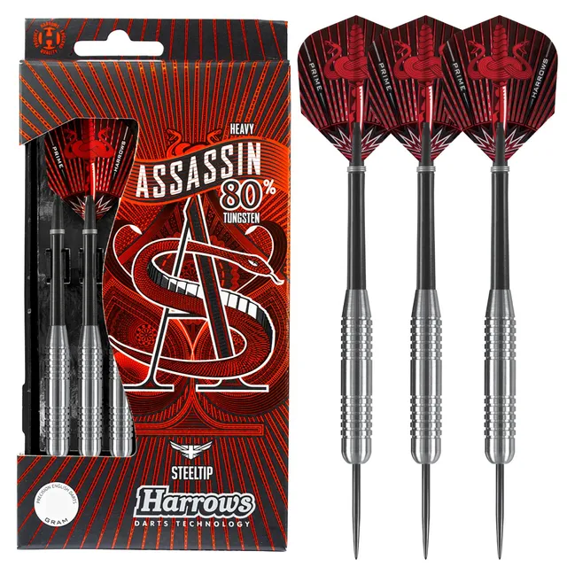 harrows-assassin-80-40g-fl-chettes-pointe-acier-steel-tip image 1