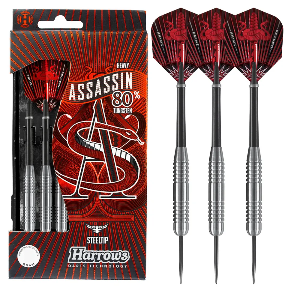 harrows-assassin-80-40g-fl-chettes-pointe-acier-steel-tip image 1