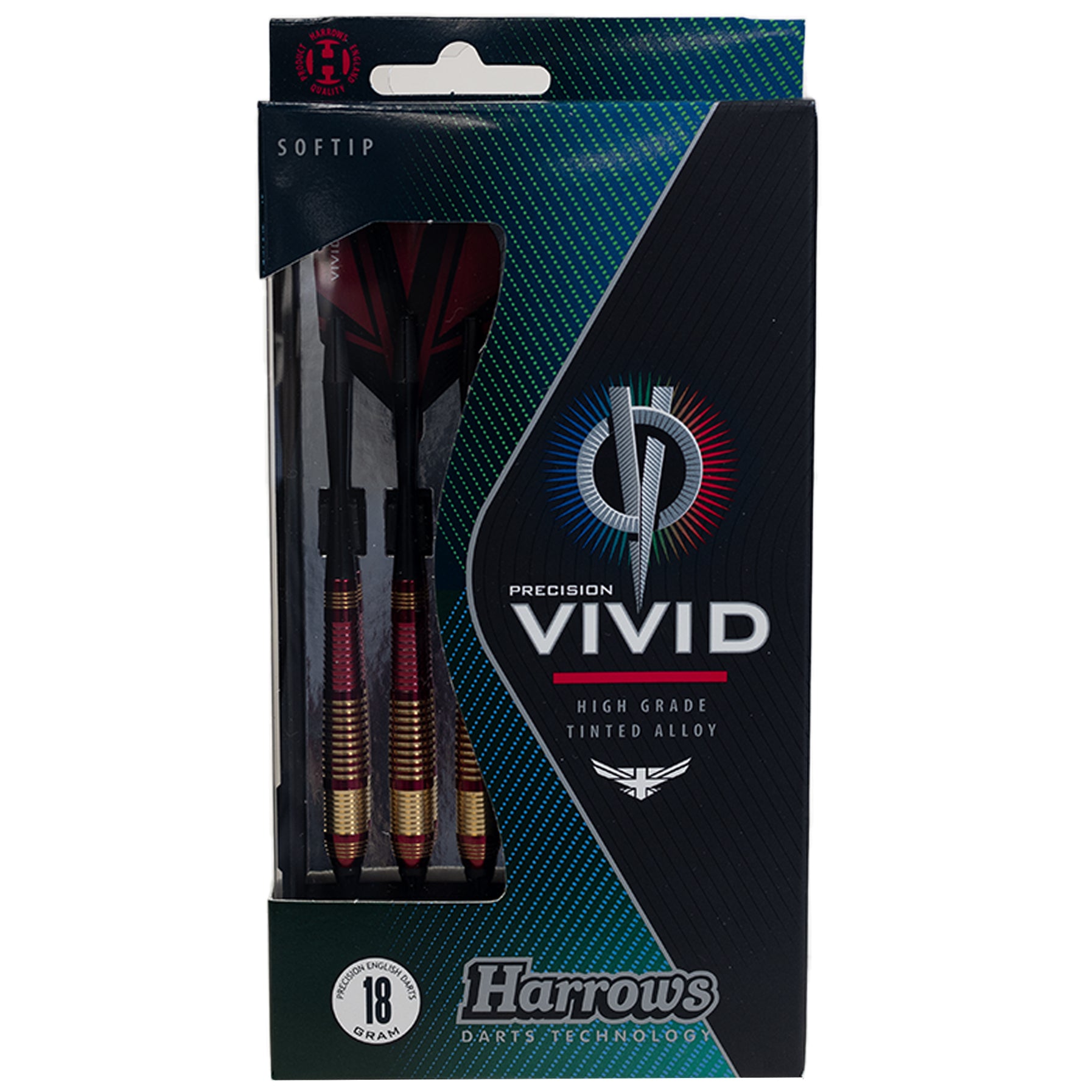 harrows-vivid-brass-rouge-soft-tip-darts-fl-chettes-laiton image 4