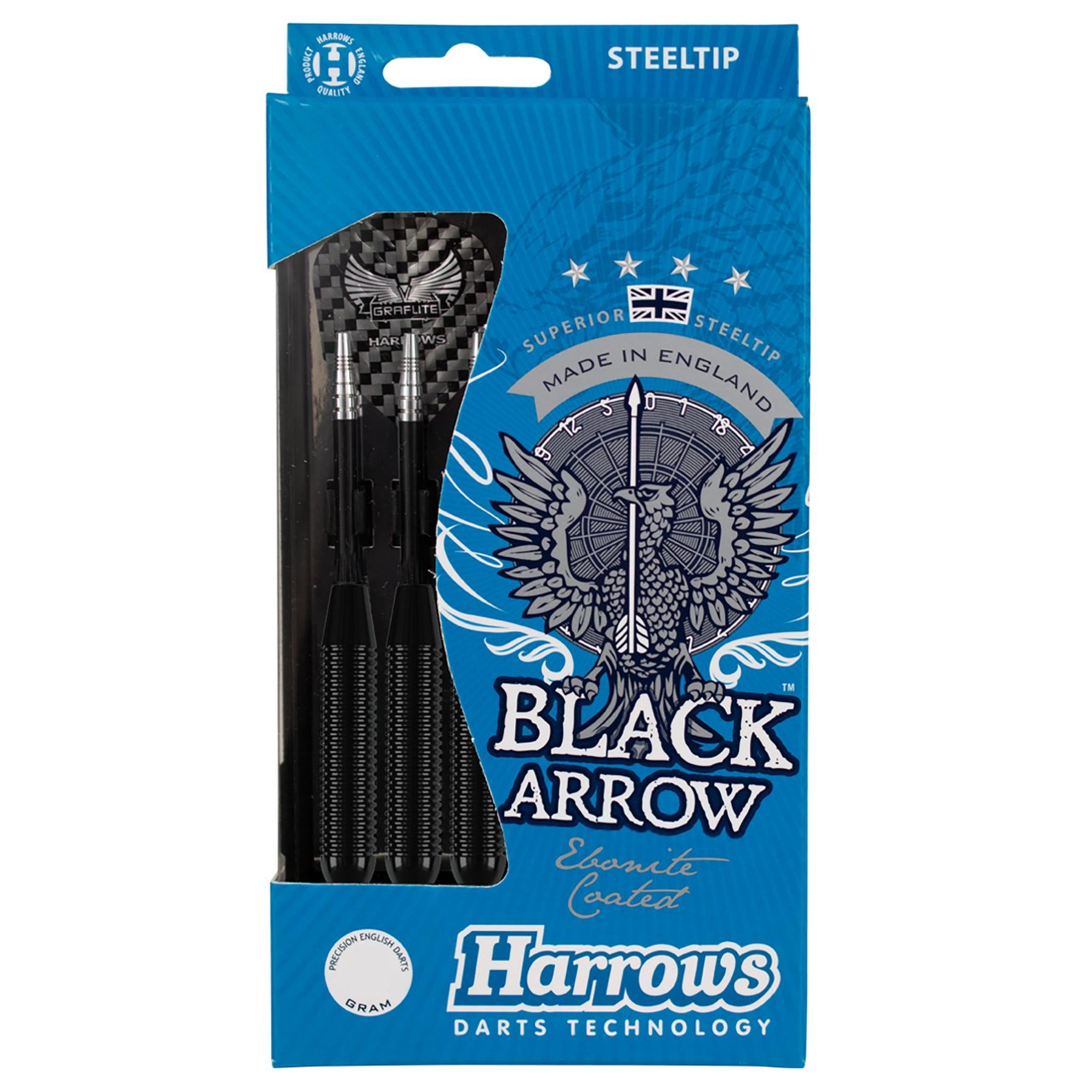 harrows-black-arrow-22g-fl-chettes-pointe-acier-laiton-noir image 5