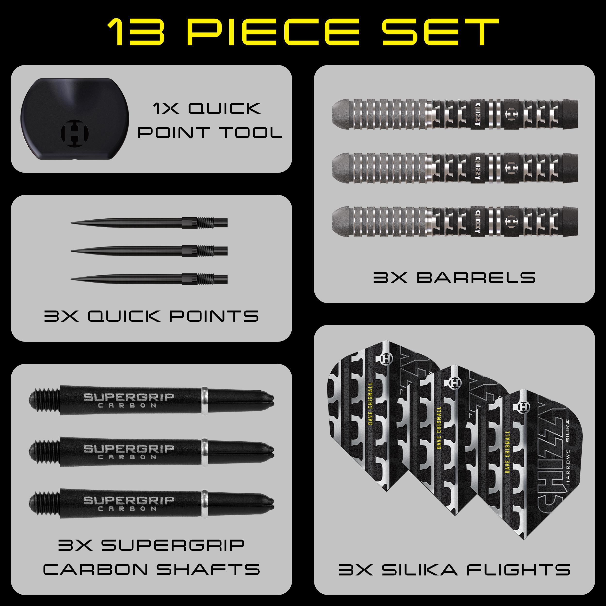 harrows-chizzy-90-series-4-quick-point-fl-chettes-pointe-acier image 6