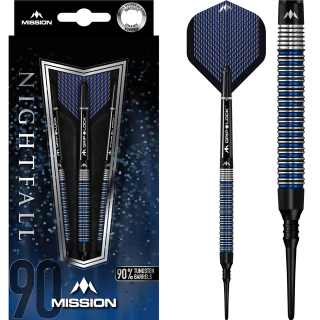 mission-darts-nightfall-m2-fl-chettes-pointe-souple-90-tungst-ne-droit-rainur-no image 1