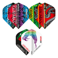 red-dragon-darts-snakebite-yin-yang-flights-multi-pack-ailettes-hardcore-100-mic image 2