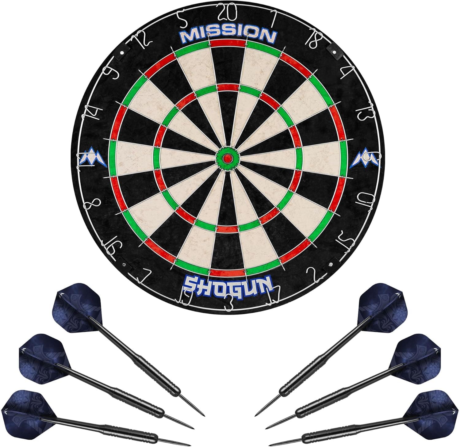 mission-darts-shogun-kit-cible-sisal-6-fl-chettes-d-butant image 1