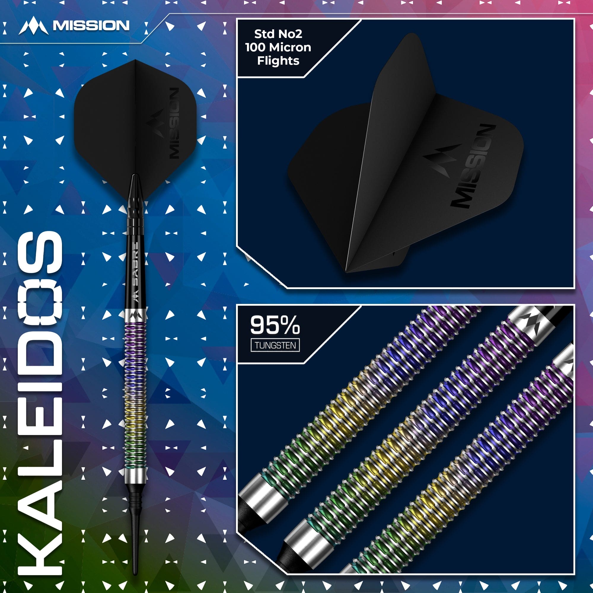 mission-darts-kaleidos-fl-chettes-soft-tip-95-tungst-ne-19-g-corail image 6
