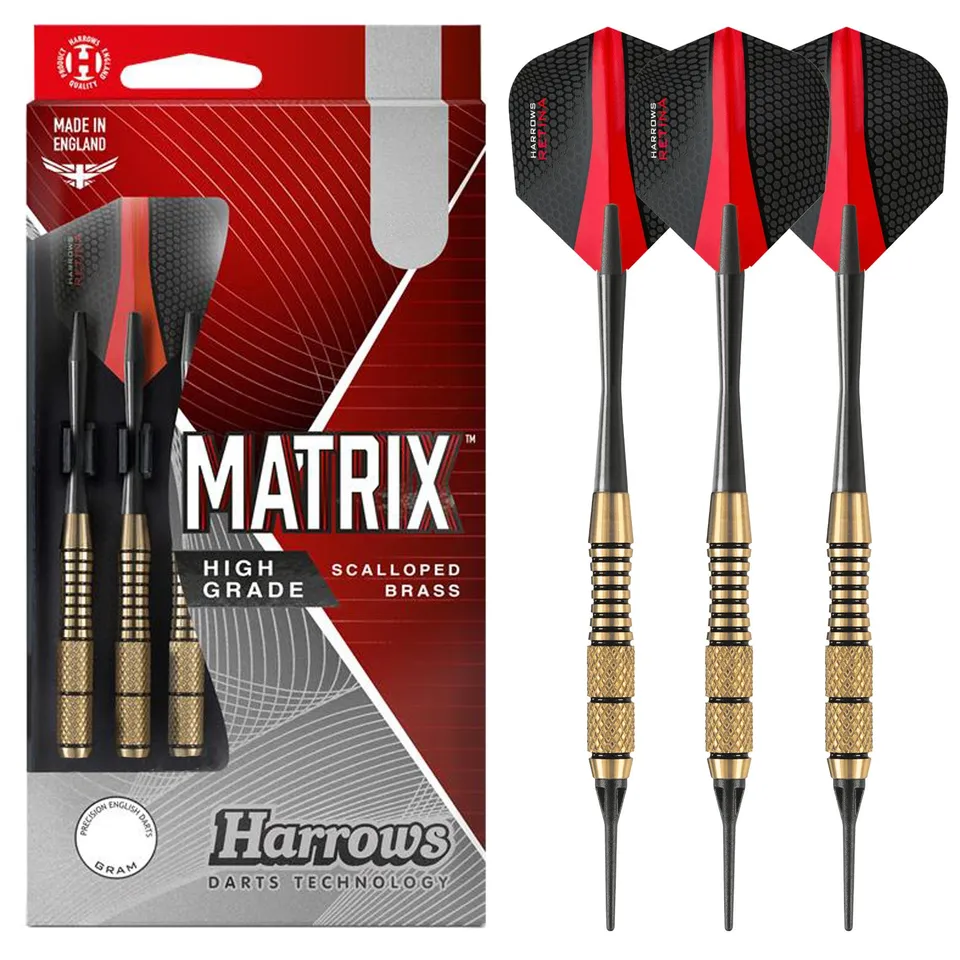 harrows-matrix-fl-chettes-pointe-souple-laiton image 1
