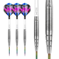 red-dragon-darts-peter-wright-pl15-fl-chettes-acier-bleues image 6
