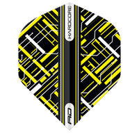 red-dragon-darts-hardcore-standard-black-yellow-ailettes-de-fl-chettes image 3