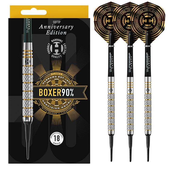 harrows-boxer-parallel-90-soft-tip-fl-chettes-pointe-plastique-18g image 1
