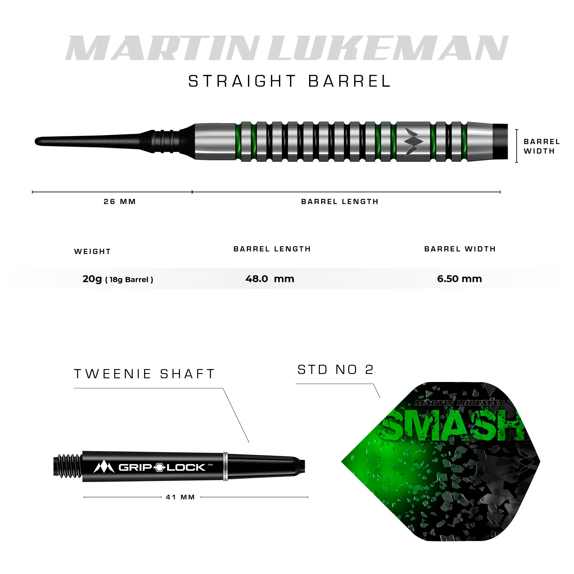 mission-darts-martin-lukeman-fl-chettes-soft-tip-black-green-20-g image 5