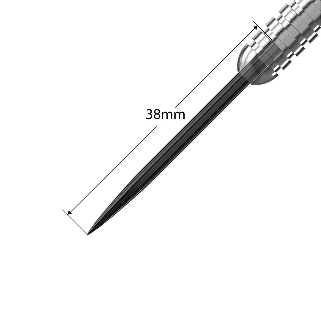 harrows-pointes-steel-tip-noires-38mm-rechanges image 2