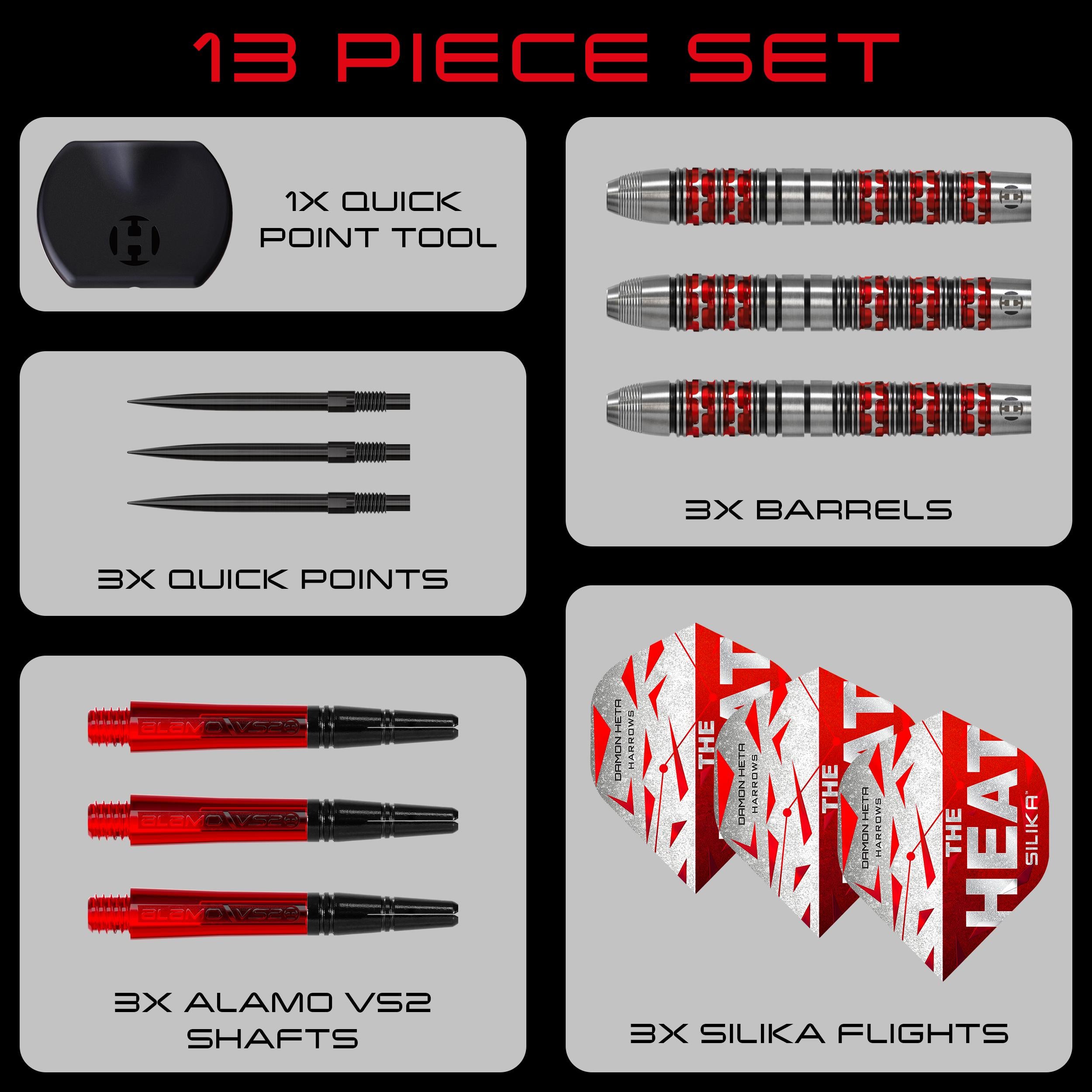 harrows-damon-heta-series-3-90-tungst-ne-fl-chettes-pointe-acier-quick-point image 7