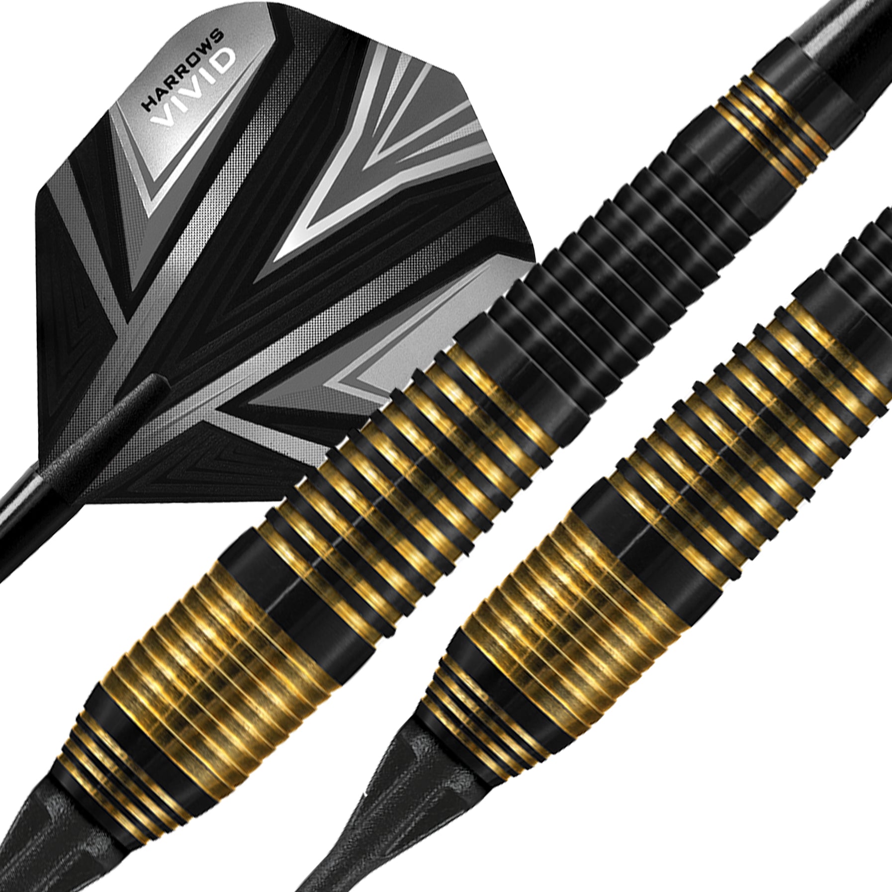 harrows-vivid-brass-noir-soft-tip-darts-fl-chettes-laiton image 3