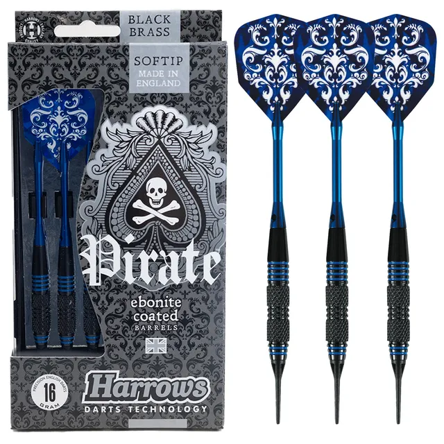 harrows-pirate-blue-fl-chettes-pointe-souple image 1