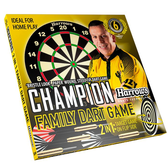 harrows-champion-family-jeu-de-fl-chettes-cible-double-face-6-fl-chettes-18g image 2