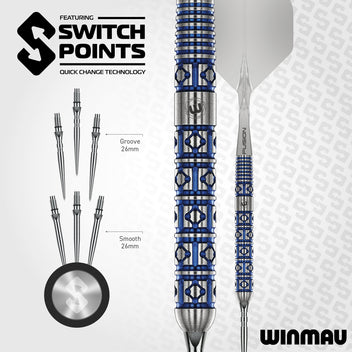 winmau-lunaris-90-fl-chettes-pointe-acier-parallel-switch-point image 8