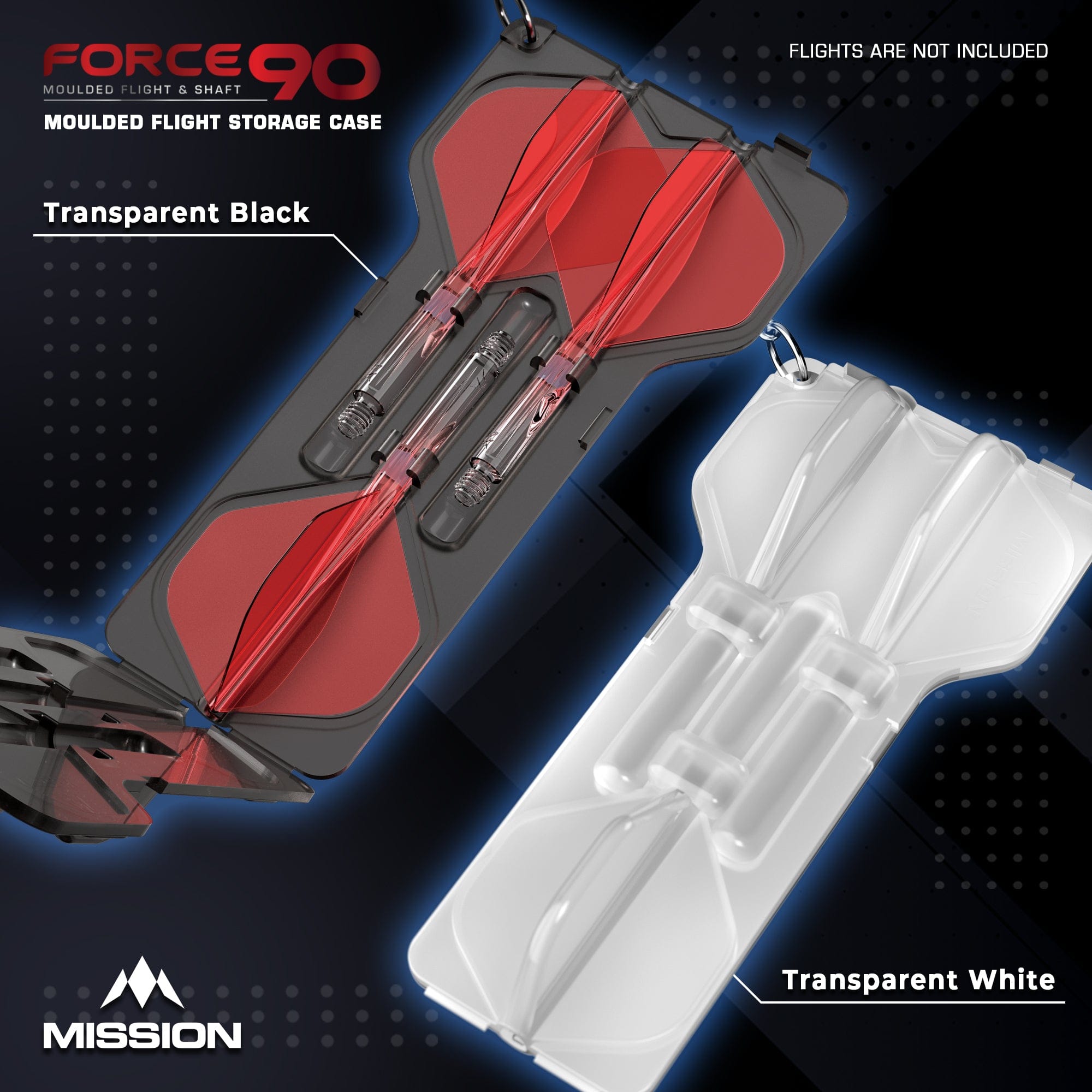 mission-darts-force-90-tui-rigide-moul-blanc-transparent image 5