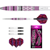 red-dragon-darts-artura-shocking-pink-fl-chettes-acier-teardrop image 5