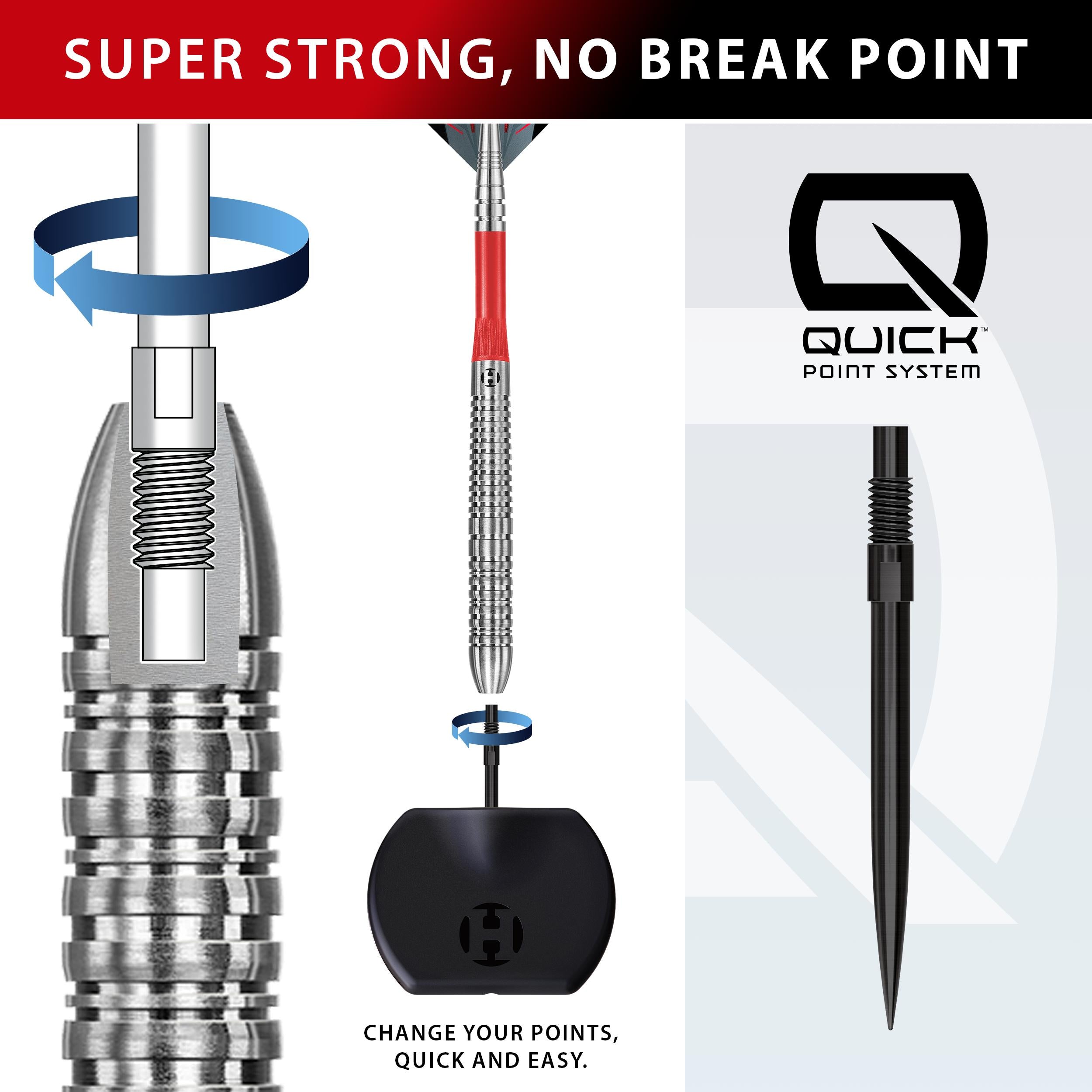 harrows-damon-heta-90-quick-point-fl-chettes-pointe-acier-steel-tip image 2