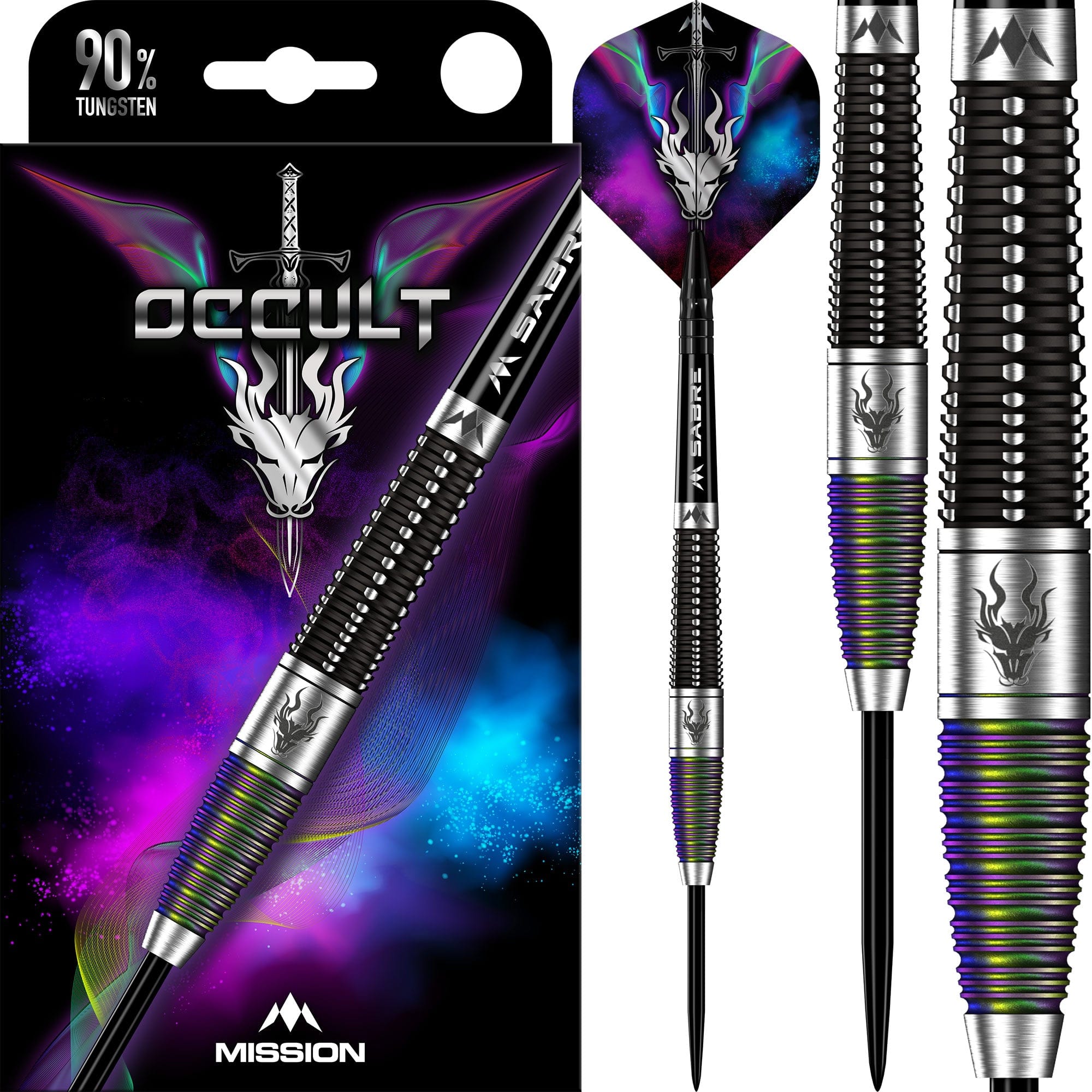 mission-darts-occult-fl-chettes-steel-tip-90-tungst-ne-black-coral-pvd image 6