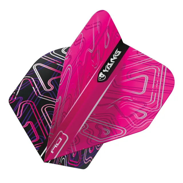 red-dragon-darts-black-pink-yin-yang-standard-ailettes-de-fl-chettes image 1
