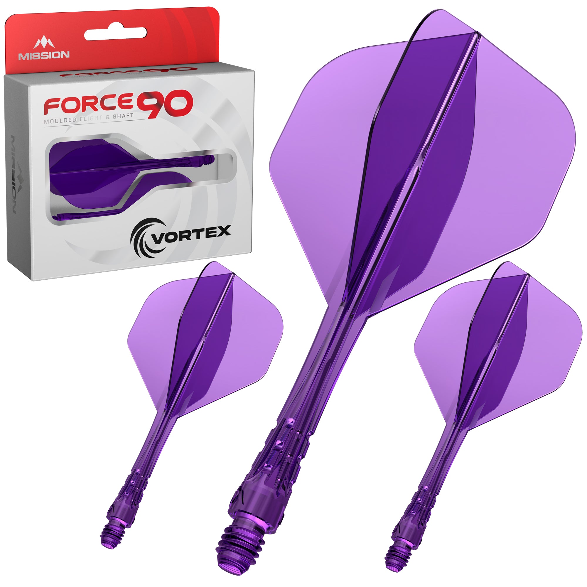 mission-darts-force-90-vortex-vol-tige-moul-e-standard-no2-violet-transparent image 1