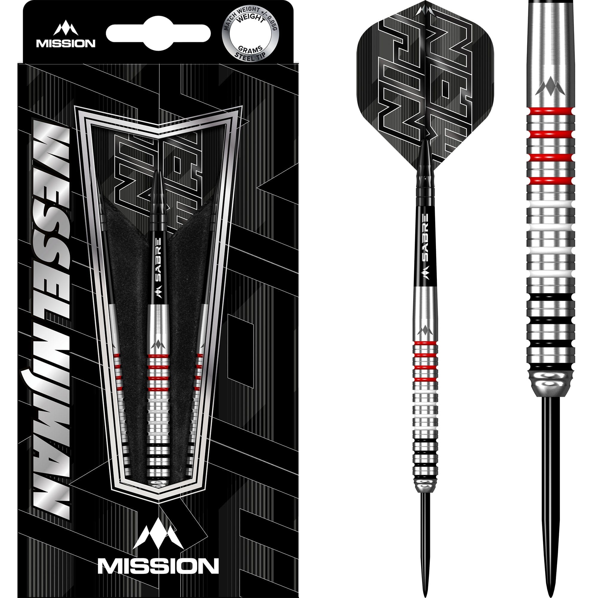 mission-darts-wessel-nijman-natural-fl-chettes-acier-95-tungst-ne image 1
