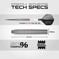 red-dragon-darts-luke-humphries-tx1-pioneer-fl-chettes-acier-22g image 7