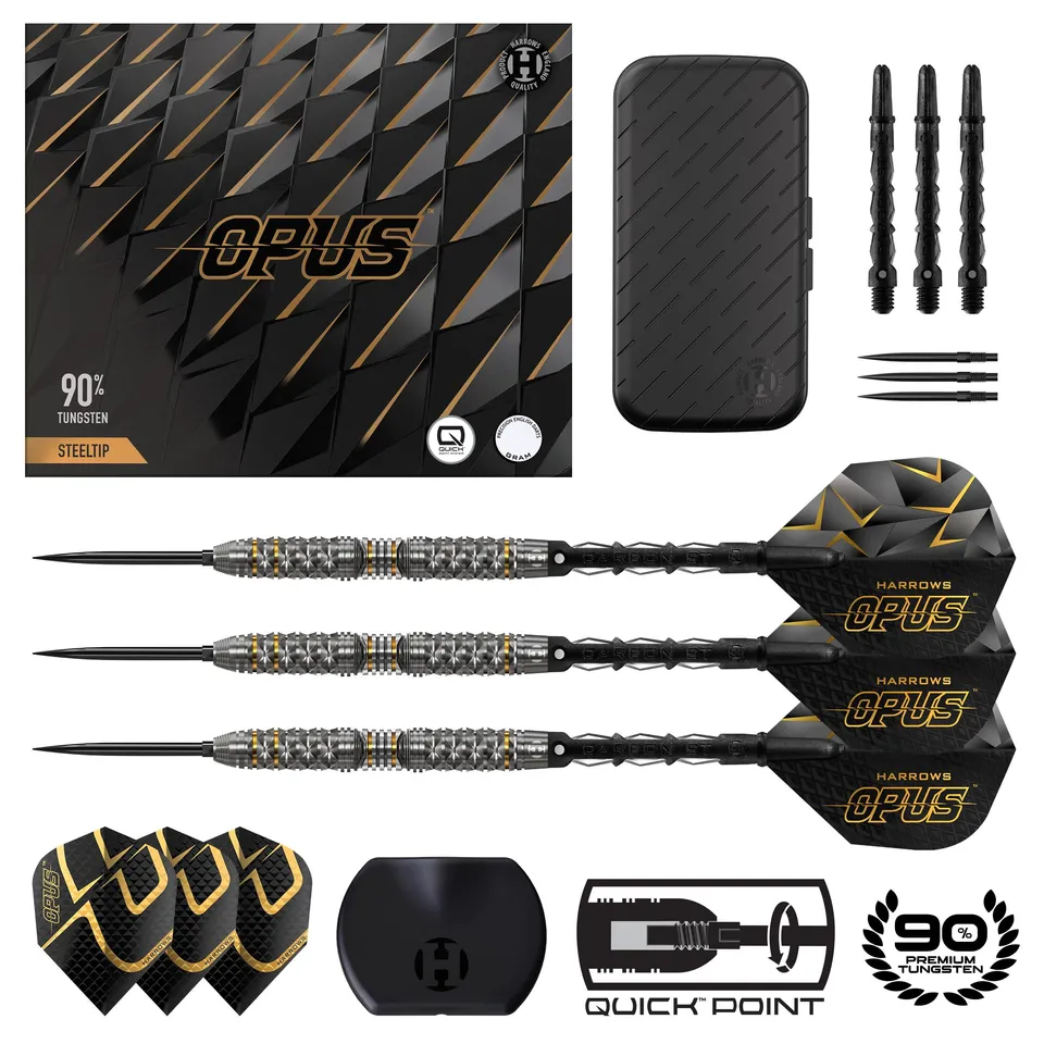 harrows-opus-90-quick-point-fl-chettes-pointe-acier-tungst-ne image 1