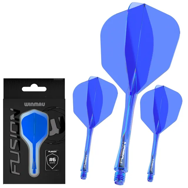 winmau-fusion-6-ailette-tige-int-gr-e-bleu-translucide image 1