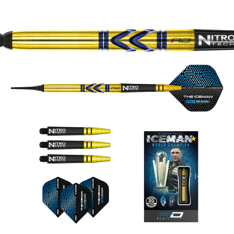 red-dragon-darts-gerwyn-price-avalanche-gold-fl-chettes-pointe-souple image 5