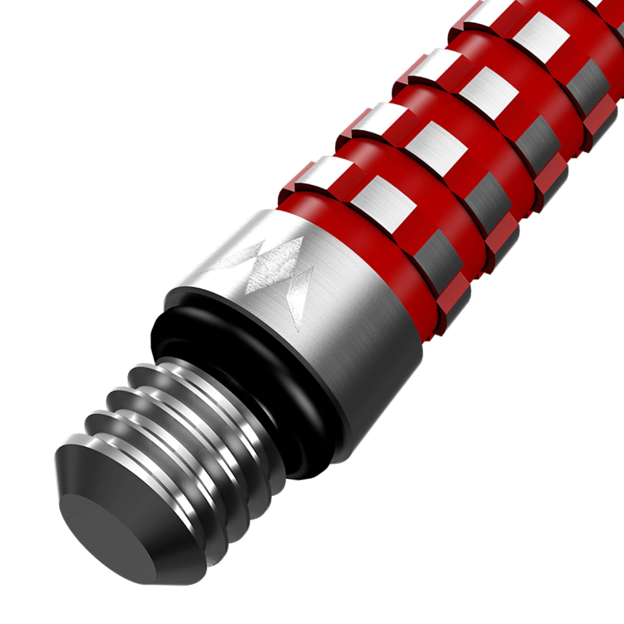 mission-darts-atom13-tiges-aluminium-short-rouge-m-tal-naturel image 5