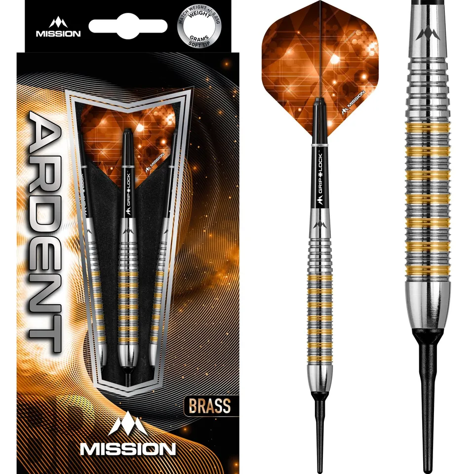 mission-darts-ardent-m2-fl-chettes-soft-tip-laiton-18g-front-ring-grip image 1