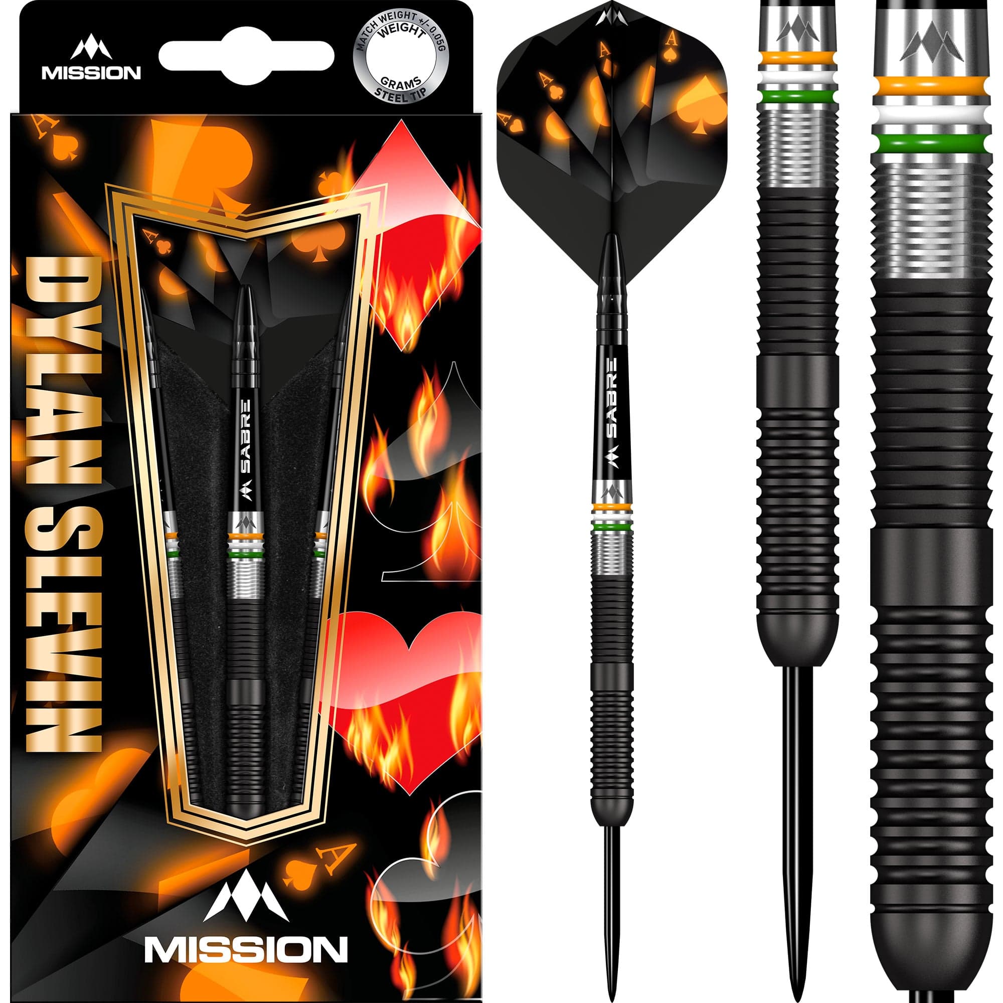mission-darts-dylan-slevin-oceans-fl-chettes-acier-90-tungst-ne-black-titanium image 7