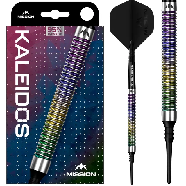 mission-darts-kaleidos-fl-chettes-soft-tip-95-tungst-ne-19-g-corail image 1