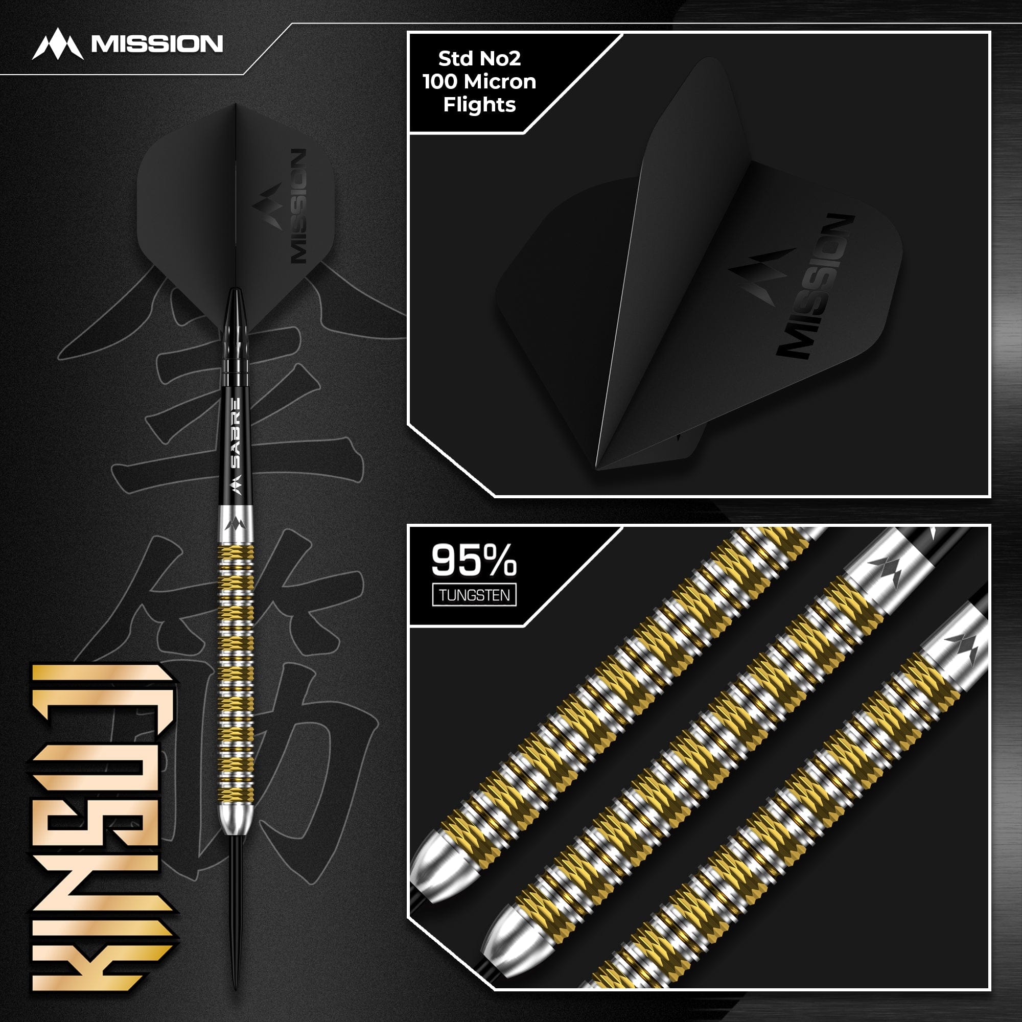 mission-darts-kinsuji-fl-chettes-acier-95-tungst-ne-pvd-or image 6