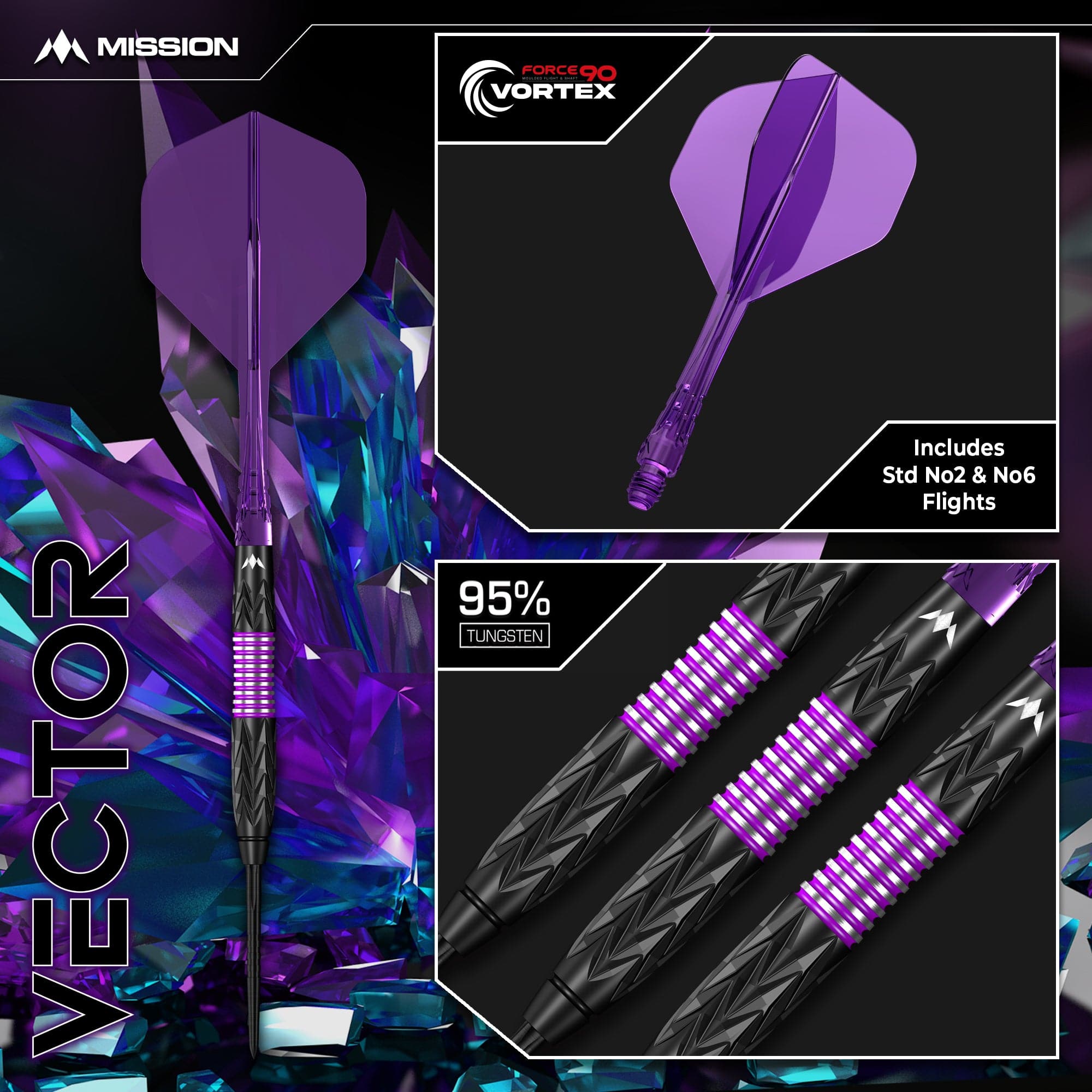 mission-darts-vector-fl-chettes-pointe-acier-95-tungst-ne-black-pvd-violet image 8