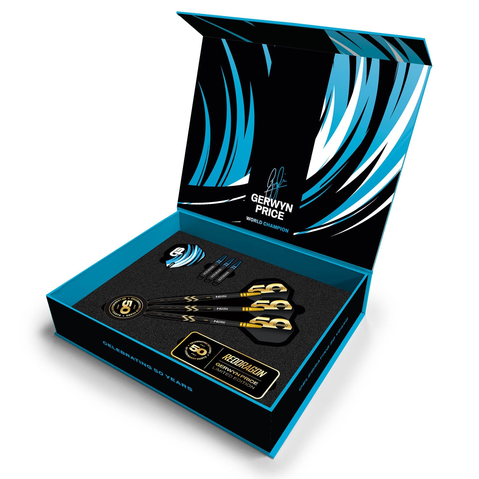 red-dragon-darts-gerwyn-price-50-year-player-edition-fl-chettes-90-tungst-ne image 3