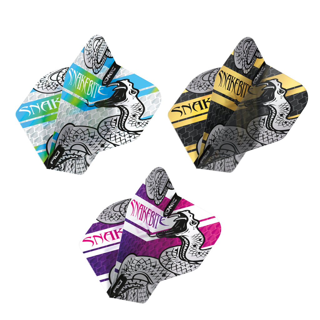 red-dragon-darts-snakebite-coiled-snake-selection-pack-9-ailettes-hardcore image 1
