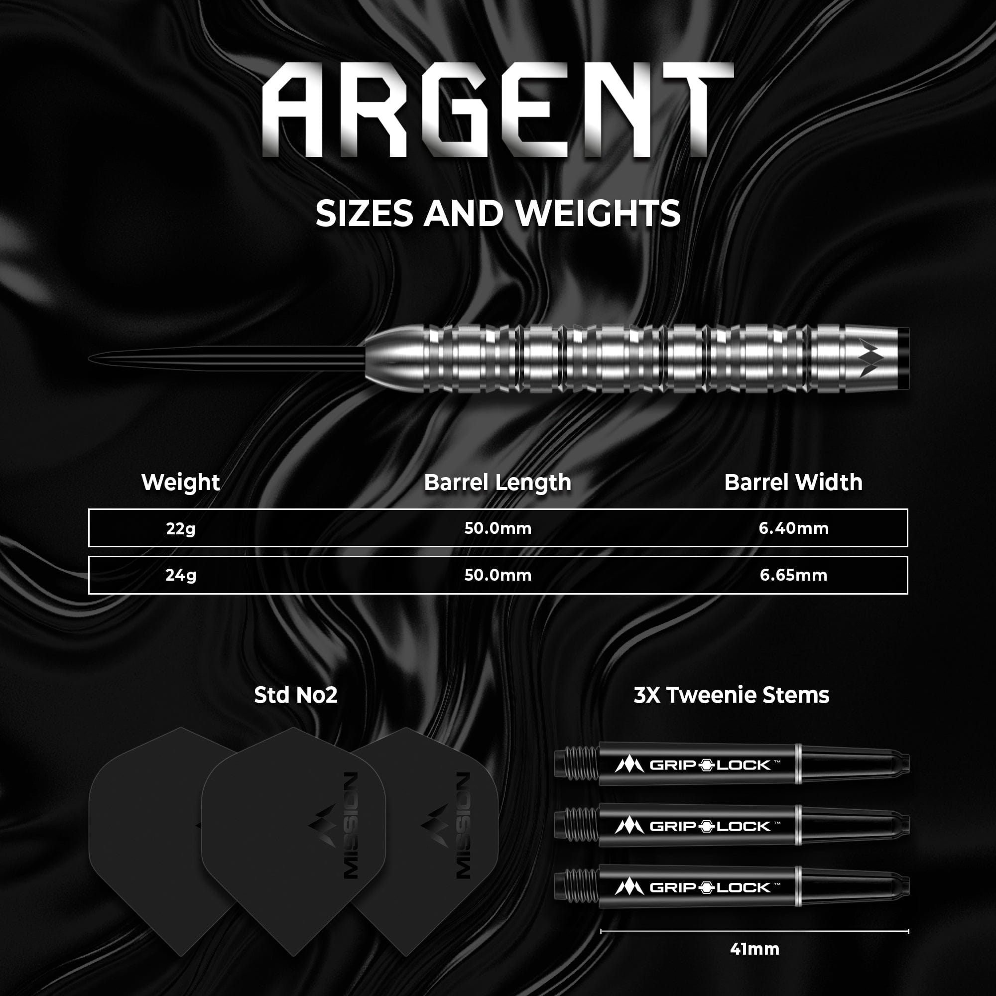 mission-darts-argent-steel-tip-90-tungst-ne-silver-22g-24g image 5
